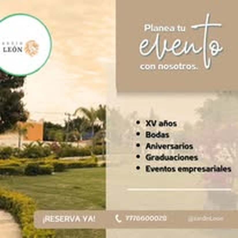 Promoción de eventos en Jardín León