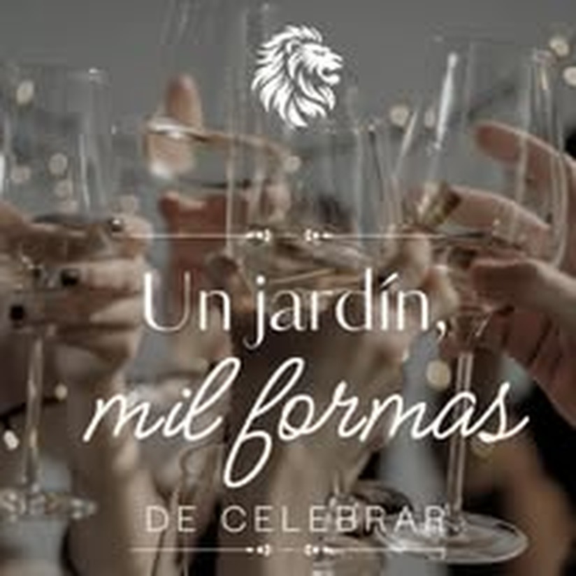 Imagen promocional de Jardín León con la frase un jardín mil formas de celebrar